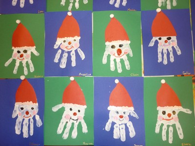 carte de voeux a fabriquer en maternelle